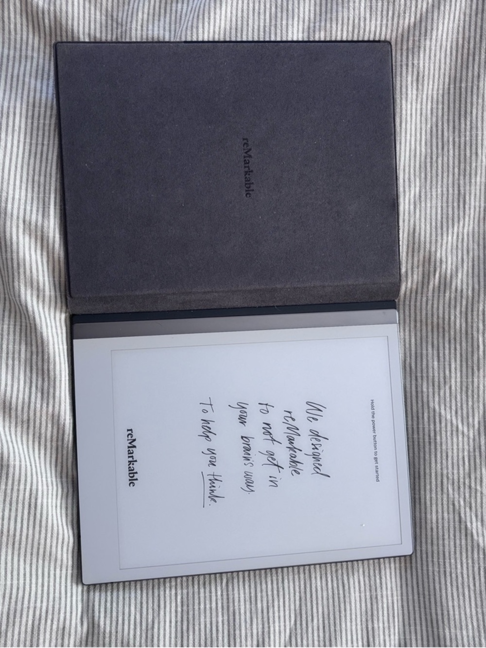 reMarkable Tablet with Dark Gray Folio Cover - Slate